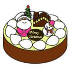 クリスマスケーキ クリスマス ケーキ 食べ物 冬 12月