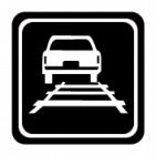 道路標識 軌道敷内通行可 交通安全 ドライブ 道路