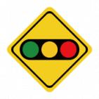道路標識 信号あり 交通安全 ドライブ 道路