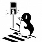 交通安全 横断歩道 信号機 ペンギン 春